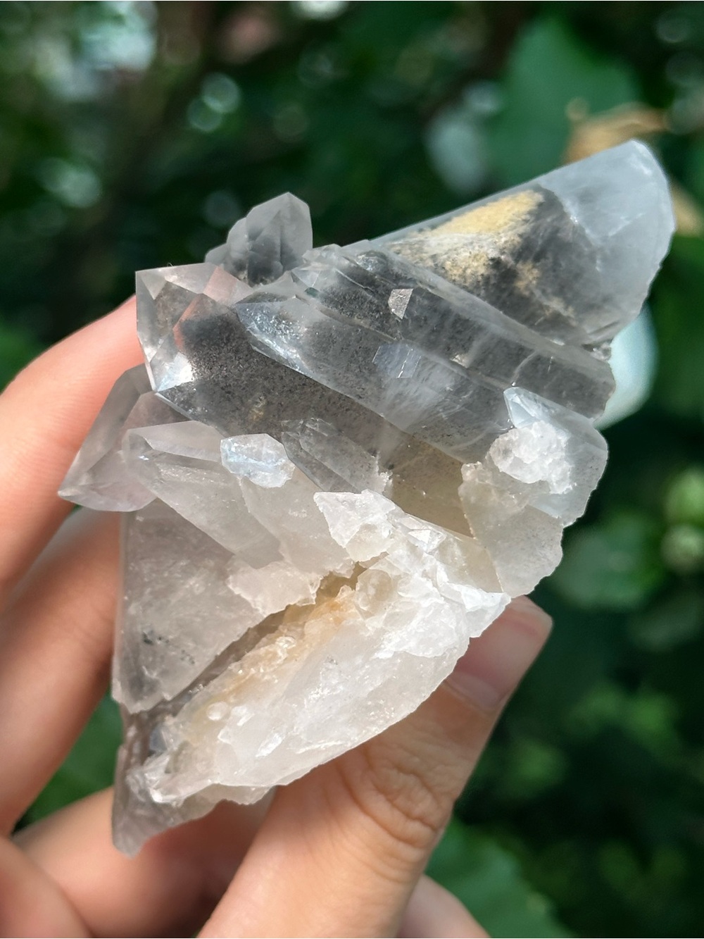 Arkansas Grey Lithium Quartz Cluster 🫧🩶🫧 ALQ4